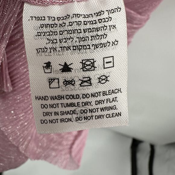 Sabina Musayev NWT Shaylee Flutter Sleeve Low Back Dress in Lavender Plissé // M - Picture 16 of 16